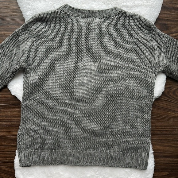 VS PINK Grey Knit Sweater Logo size XS - Picture 6 of 6